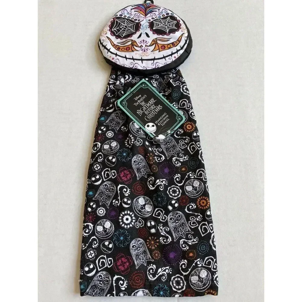 Jack Skellington Nightmare Before Christmas Day O The Dead Kitchen Hanging Towel
